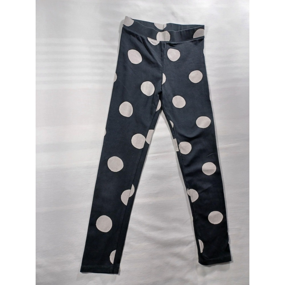 H&M Kids‎ Leggings Girls 2-3Y Black White Polka Dot Cotton Stretch Soft Pants